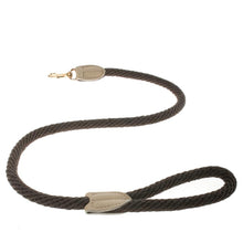 Load image into Gallery viewer, Mungo and Muad Rope dog lead in Chocolate. Luxury dog products for the modern home from Hogan Parker

