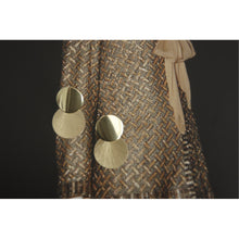 Load image into Gallery viewer, Style is Asha. Handmade jewelry brass statement earrings. Hogan Parker is a contemporary luxury online shop for books, gifts, vintage wares, soap, jewelry, home decor, cookware, kitchenware, and more.
