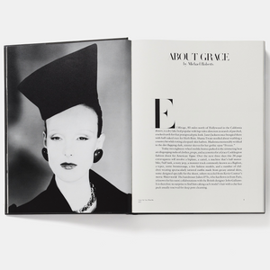 Inside image. Fashion and Photography. Grace - Thirty Years of Fashion at Vogue. From Assouline. Hogan Parker is a new contemporary luxury online shop for books, thoughtful gifts, soap, jewelry, home decor, cookware, kitchenware, and more.
