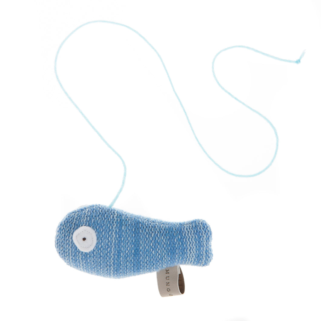 Knitted fish cat toy modern luxury pet toys and accessories from Hogan Parker online shop