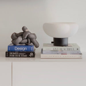 Modern home decor and luxury dog toys from Hogan Parker. The Formable Play Object dog chew toy in charcoal from Hogan Parker.