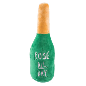 Woof Veuve Clicuot Rose Champagne Bottle Plush Dog Toy from Hogan Parker