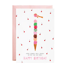 Load image into Gallery viewer, Birthday Greeting Card - Extra Scoops from Hogan Parker
