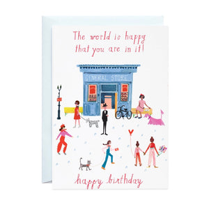 Birthday Greeting Card - Party on Main Street from Hogan Parker