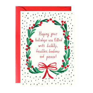 Holiday Greeting Card - Bubbly and Bonbons from Hogan Parker