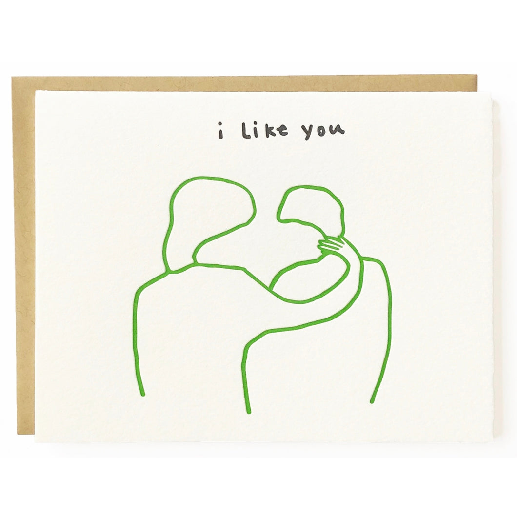 I like you - Love and Friendship Greeting Card from Hogan Parker