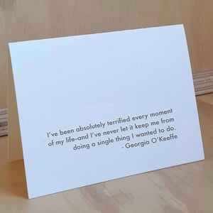 Georgia O'Keeffe Quote - Love and Friendship Greeting Card from Hogan Parker