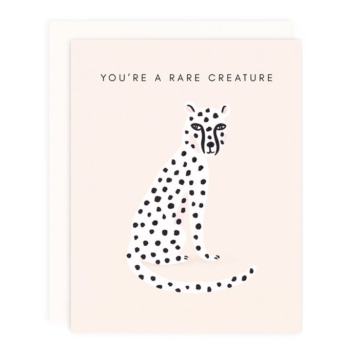 You're a rare creature. Love and friendship Greeting Card from Hogan Parker