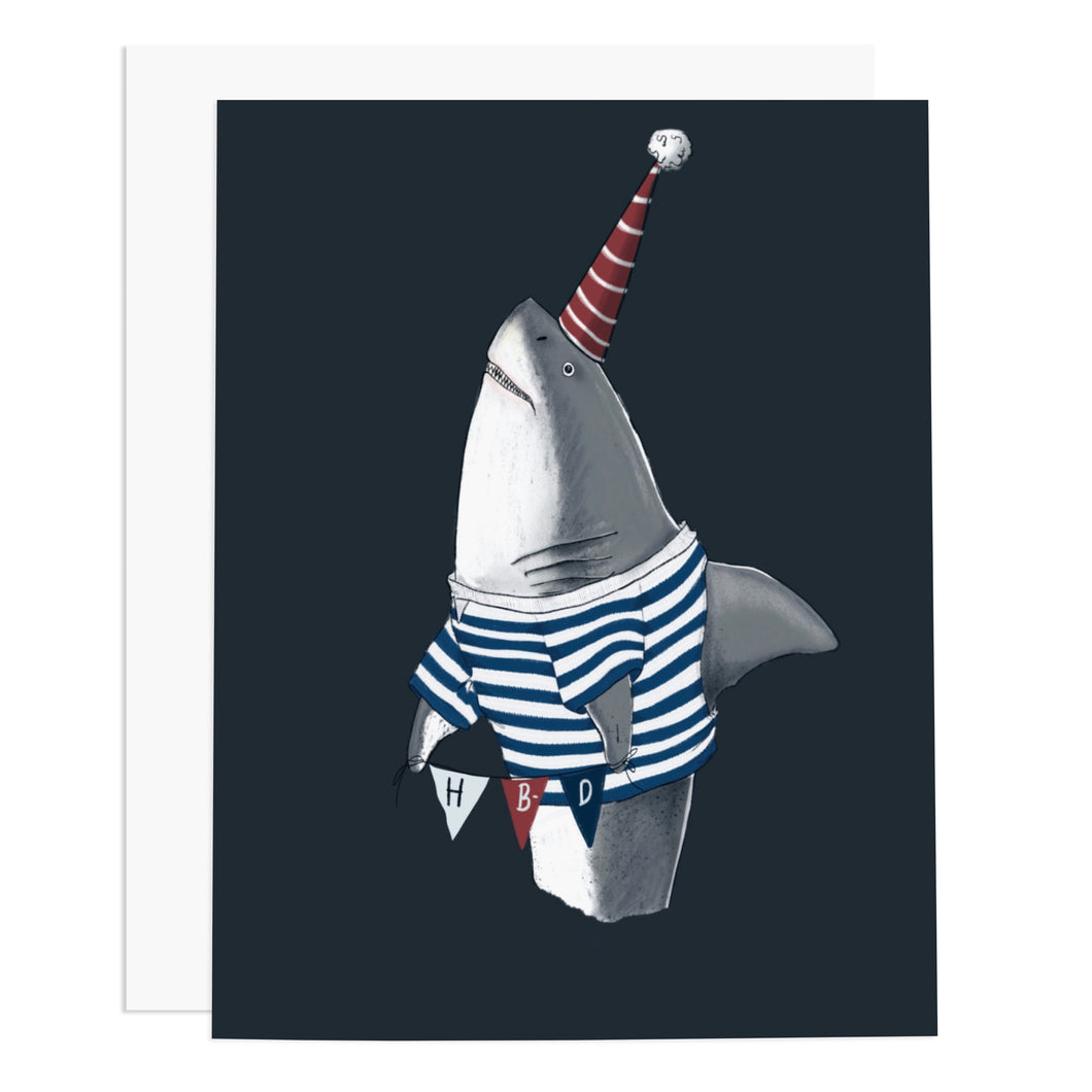 Shark HBD Birthday Wishes Greeting Card from Hogan Parker