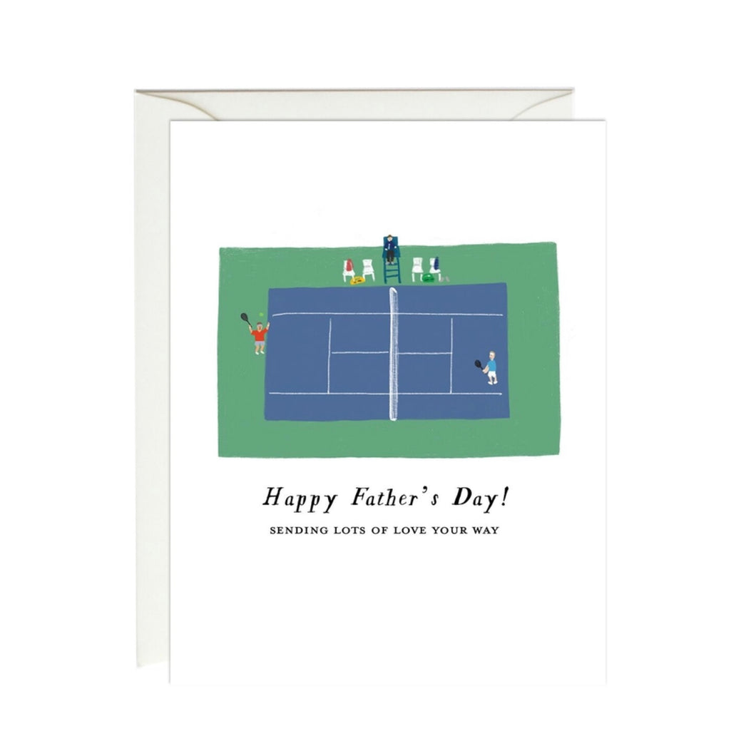 Father's Day Tennis Love Greeting Card from Hogan Parker