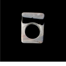 Load image into Gallery viewer, Vintage marbled resin ring made in Brazil. Hogan Parker online store luxury contemporary timeless gifts home goods jewelry. 
