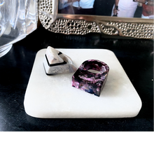Load image into Gallery viewer, Vintage marbled resin ring made in Brazil. Hogan Parker online store luxury contemporary timeless gifts home goods jewelry. 
