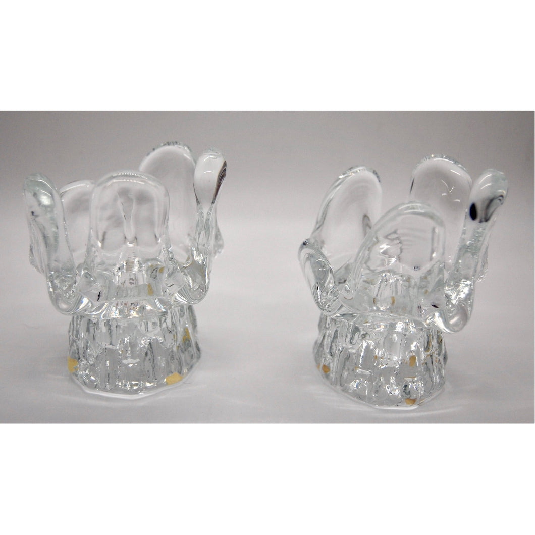 Vintage crystal candle holders.  Hogan Parker is a contemporary luxury online shop for books, gifts, vintage wares, soap, jewelry, home decor, cookware, kitchenware, and more.