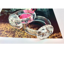 Load image into Gallery viewer, Vintage glass napkin rings. Hogan Parker is a contemporary luxury online shop for books, gifts, vintage wares, soap, jewelry, home decor, cookware, kitchenware, and more.
