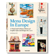Load image into Gallery viewer, Menu Design in Europe. Luxury gifts and coffee table books on design from Hogan Parker. 
