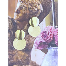 Load image into Gallery viewer, Style is Asha. Handmade jewelry brass statement earrings. Hogan Parker is a contemporary luxury online shop for books, gifts, vintage wares, soap, jewelry, home decor, cookware, kitchenware, and more.
