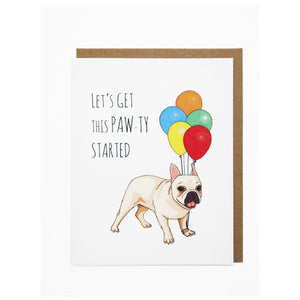 Greeting Gift Card. Birthday Card. Let's Get This Pawty Started. Hogan Parker is a new contemporary luxury online shop for books, thoughtful gifts, soap, jewelry, home decor, cookware, kitchenware, and more.