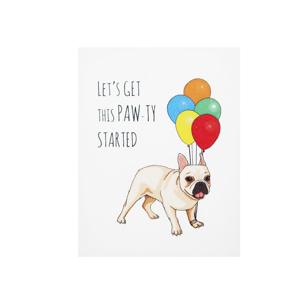 Greeting Gift Card. Birthday Card. Let's Get This Pawty Started. Hogan Parker is a new contemporary luxury online shop for books, thoughtful gifts, soap, jewelry, home decor, cookware, kitchenware, and more.