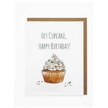 Load image into Gallery viewer, Greeting Gift Card. Birthday Card. Hey Cupcake. Hogan Parker is a new contemporary luxury online shop for books, thoughtful gifts, soap, jewelry, home decor, cookware, kitchenware, and more.
