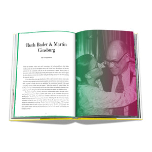 Ruth Bader Ginsburg and Martin Ginsburg. The Changemakers. Creative Couples coffee table art book published by Assouline interior image preview from Hogan Parker.  | Hogan Parker is a contemporary luxury online shop for books, gifts, vintage wares, soap, jewelry, home decor, cookware, kitchenware, and more.