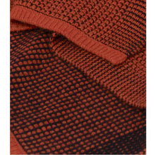 Load image into Gallery viewer, Blankets &amp; Throws. Cashmere Waffle Knit Throw in saffron and aubergine. From Hangai Mountain Textiles. Hogan Parker is a new contemporary luxury online shop for books, thoughtful gifts, soap, jewelry, home decor, cookware, kitchenware, and more.
