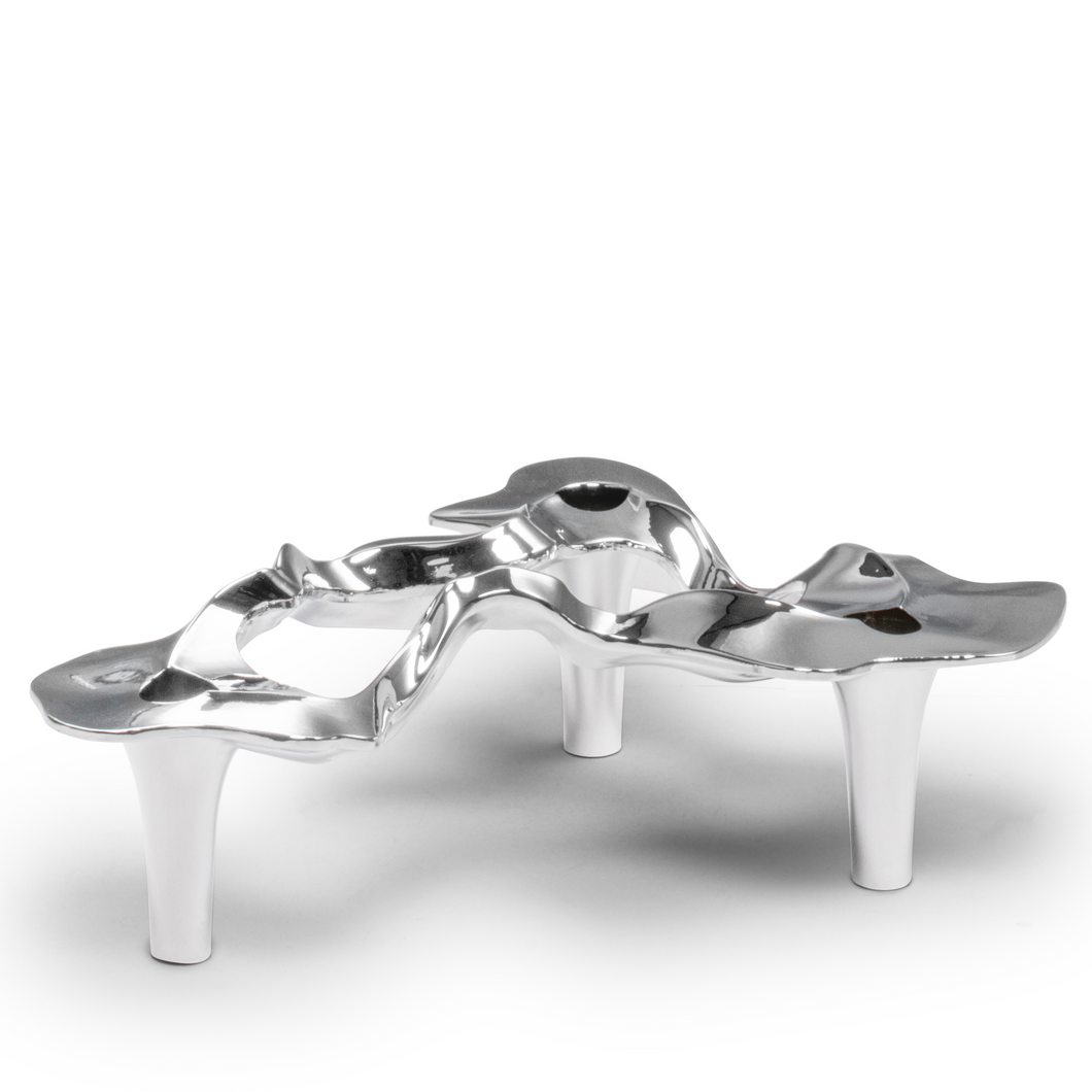 Home decor. Steel organic hand-polished candle holder. Hogan Parker is a contemporary luxury online shop for books, gifts, vintage wares, soap, jewelry, home decor, cookware, kitchenware, and more.