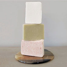 Load image into Gallery viewer, Stack of handmade organic bar soap. Palm oil and sulfate free. In the Hogan Parker bath and body care collection. Hogan Parker is a contemporary online shop for books, gifts, vintage wares, soap, jewelry, home decor, cookware, kitchenware, and more.
